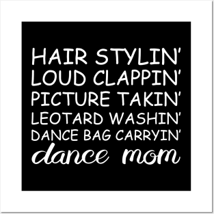 Dance Mom Funny Dancing Saying Mother's Day Cute Dance Lover Posters and Art